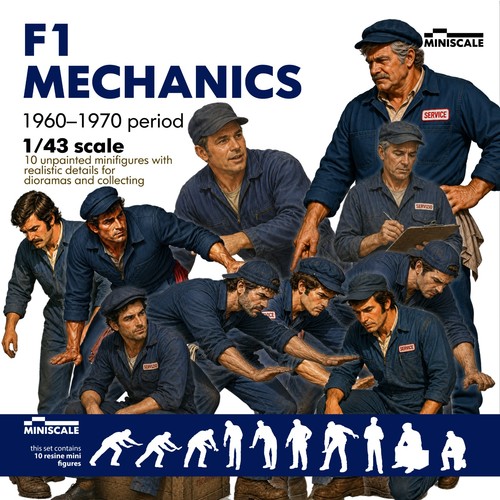 10x lkw mechaniker figuren - mechaniker,